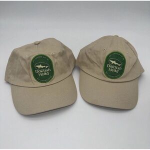Bundle of 2 Dogfish Head Brewery Ale Baseball Cap Hat Dad Craft Beer Green Patch
